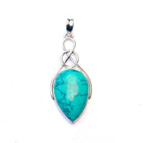 Přívěsek keltský uzel ve tvaru obrácené slzy ze stříbra 925