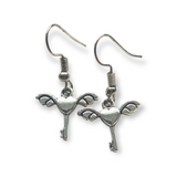 Boucles d'oreilles à breloques sorcières et sorciers