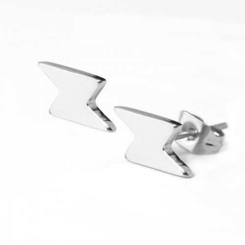 316L Stainless Steel Lightning Bolt Studs