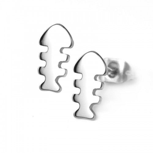 316L Stainless Steel Fishbones Studs