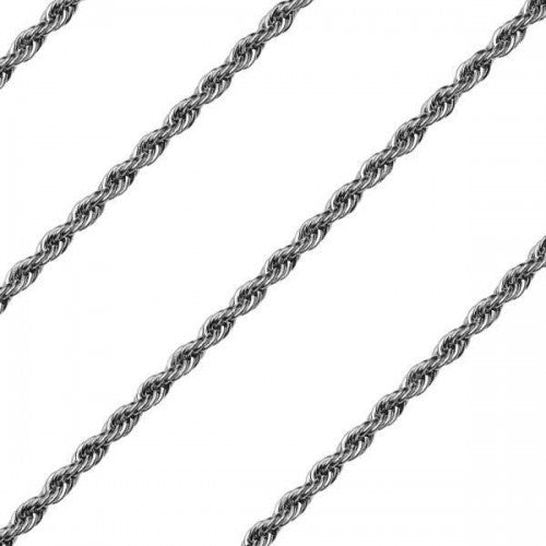 316L Stainless Steel 4mm Rope Chain