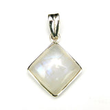 925 Sterling Silver Diamond Gemstone Pendant