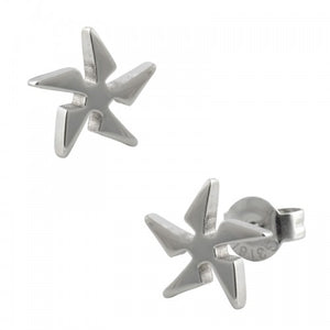 316L Stainless Steel Ninja Star Studs