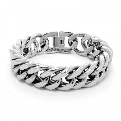 316L Chunky Stainless Steel Curb Bracelet