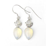 925 Sterling Silver Goddess Moon Earrings