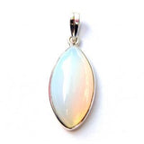 925 Sterling Silver Large Marquise Gemstone Pendant