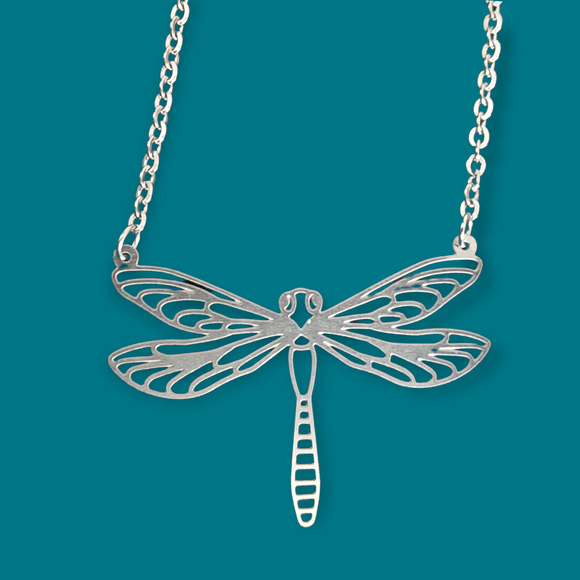 316L Stainless Steel Dragonfly Necklace