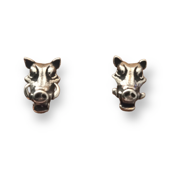 316L Stainless Steel 3D Boar Head Studs