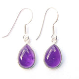 925 Sterling Silver Small Teardrop Gemstone Earrings