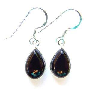 925 Sterling Silver Small Teardrop Gemstone Earrings