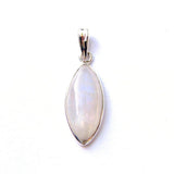 925 Sterling Silver Medium Marquise Gemstone Pendant.