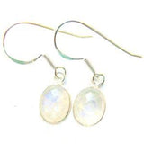 925 Sterling Silver Small Oval Gemstone Earrings