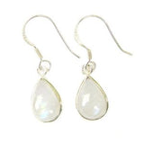 925 Sterling Silver Small Teardrop Gemstone Earrings