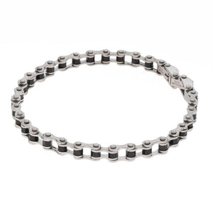 316L Stainless Steel Slimline Adjustable Bike Chain Bracelet