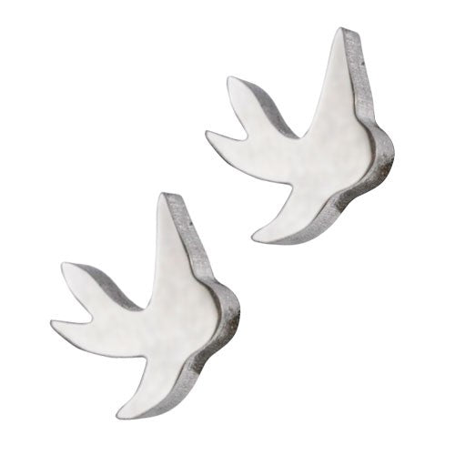 316L Stainless Steel Birds Studs