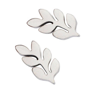 316L Stainless Steel Leaves Studs